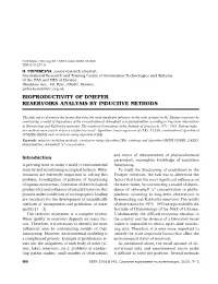 Bioproductivity of Dnieper Reservoirs ANALYSIS by Inductive Methods