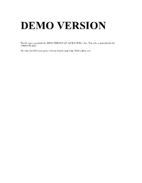 Demo Version
