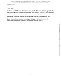 Gedunin-And Khivorin-Derivatives Are Small Molecule Partial Agonists For