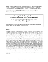 Gender Theory’ in France: a Fulcrum for Religious Action in a Secular Society.” Pp