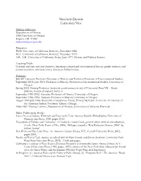 Matthew Dennis Curriculum Vitae