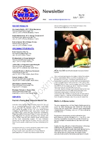 Newsletter No.13 July 1, 2011 Web