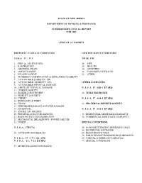 State of New Jersey Department of Banking
