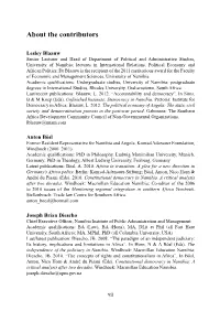 About the Contributors