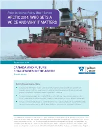 Arctic 2014: Who Gets a Voice and Why It Matters