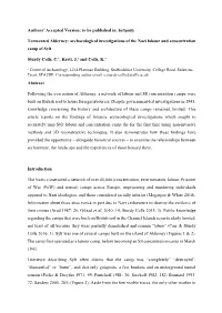 Authors' Accepted Version: to Be Published in Antiquity Tormented