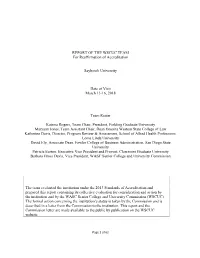 Educational Effectiveness Team Report Format
