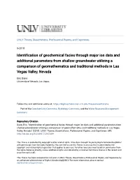Identification of Geochemical Facies Through Major Ion Data And