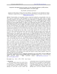 Life Science Journal 2016;13(7) 20 Comparative Mycological Assay on Prevalence of Yeasts, Molds