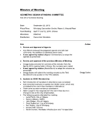 Minutes of Meeting