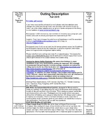 Outing Description