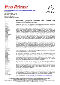 Statement on Transnistria