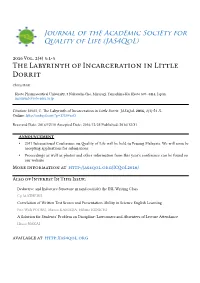The Labyrinth of Incarceration in Little Dorrit