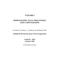 Volume 3 Demography, Data Processing and Cartography