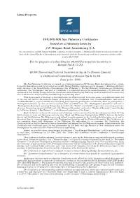 40000000 Syz Fiduciary Certificates Issued on A