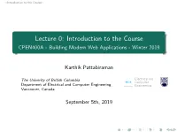 Introduction to the Course>