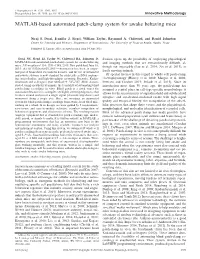MATLAB-Based Automated Patch-Clamp System for Awake Behaving Mice
