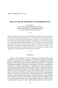 Paul's Use of Genesis 15:6 in Romans