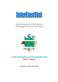 Harmon of Energ THIRD REVIS Onisation of Definitions Rgy