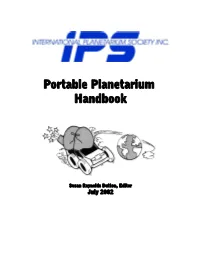 Planetarium Handbook