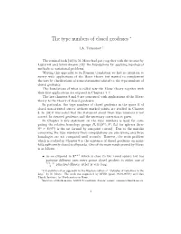 The Type Numbers of Closed Geodesics ∗