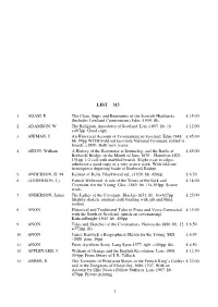 315 LIST ADAM, F. the Clans, Septs and Regiments of the Scottish Highlands