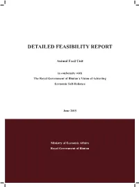 Detailed Feasibility Report