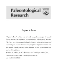 Papers in Press
