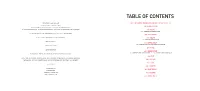 Table of Contents