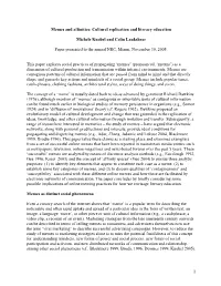This Paper Explores Social Practices of Propagating Memes