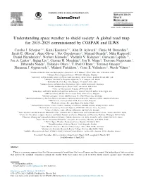 Understanding Space Weather to Shield Society: a Global Road Map for 2015–2025 Commissioned by COSPAR and ILWS