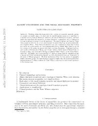 Almost Finiteness and the Small Boundary Property
