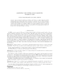 [BH19], We Give a Proof of Theorem 1.1 Below, Which Extends to Foliations Seminal Results on the Non- Existence of Metrics of Positive Scalar Curvature (PSC)
