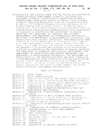 CAPITAL BUDGET PROJECT ITEMIZATION ACT of 2005-2006 Act of Jul