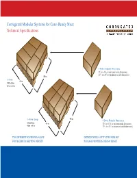 Corrugated Modular Systems for Case-Ready Meat Technical Specifications