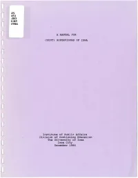 Manual for County Supervisors.Pdf