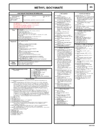 Methyl Isocyanate Mis