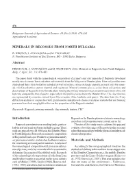 MINERALS in REGOSOLS from NORTH BULGARIA Abstract Introduction Materials and Methods