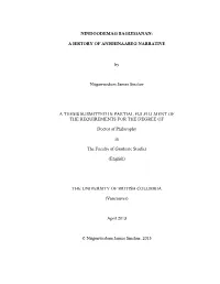 Nindoodemag Bagijiganan: a History of Anishinaabeg Narrative Is a Project Interested in How