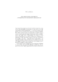 Of the Old and Middle Irish Periods (Ca. 600-1200) Is Not Well Represented in Extant Manuscripts – Or at Least Not When Com- P