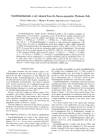Scandiobabingtonite, a New Mineral from the Baveno Pegmatite