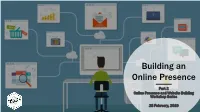 Building an Online Presence