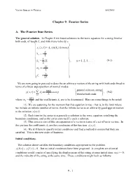 Chapter 9. Fourier Series A. the Fourier Sine Series