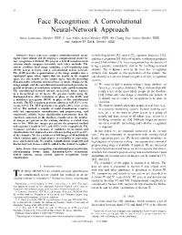 Face Recognition: a Convolutional Neural-Network Approach