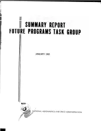 Futur Summary Report E Programs Task Gr