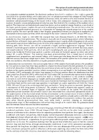 The Syntax of Accelerated Grammaticalization Chris H