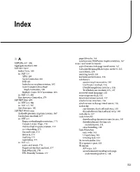 ADPLUS, 307–308 Aggregate Method, 260 ASP.NET MVC Index View, 180 in .NET 4.0 APM, 183 Asynccontroller, 181 EAP, 181 Indexasyn