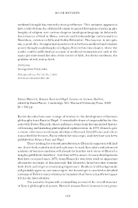 Between Kant and Hegel: Lectures on German Idealism, Edited by David Pacini