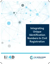 Integrating Unique Identification Numbers in Civil Registration