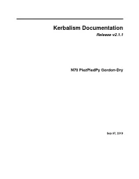 Kerbalism Documentation Release V2.1.1